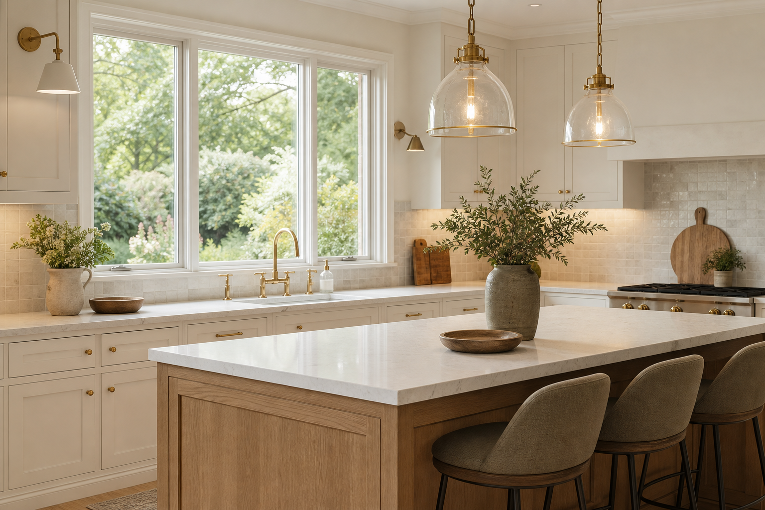 Bright renovated kitchen